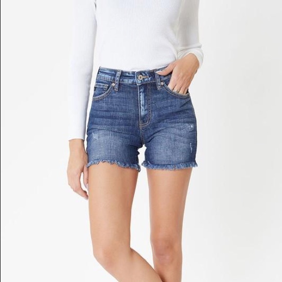 KanCan Denim Frayed Shorts - Picture 8 of 9